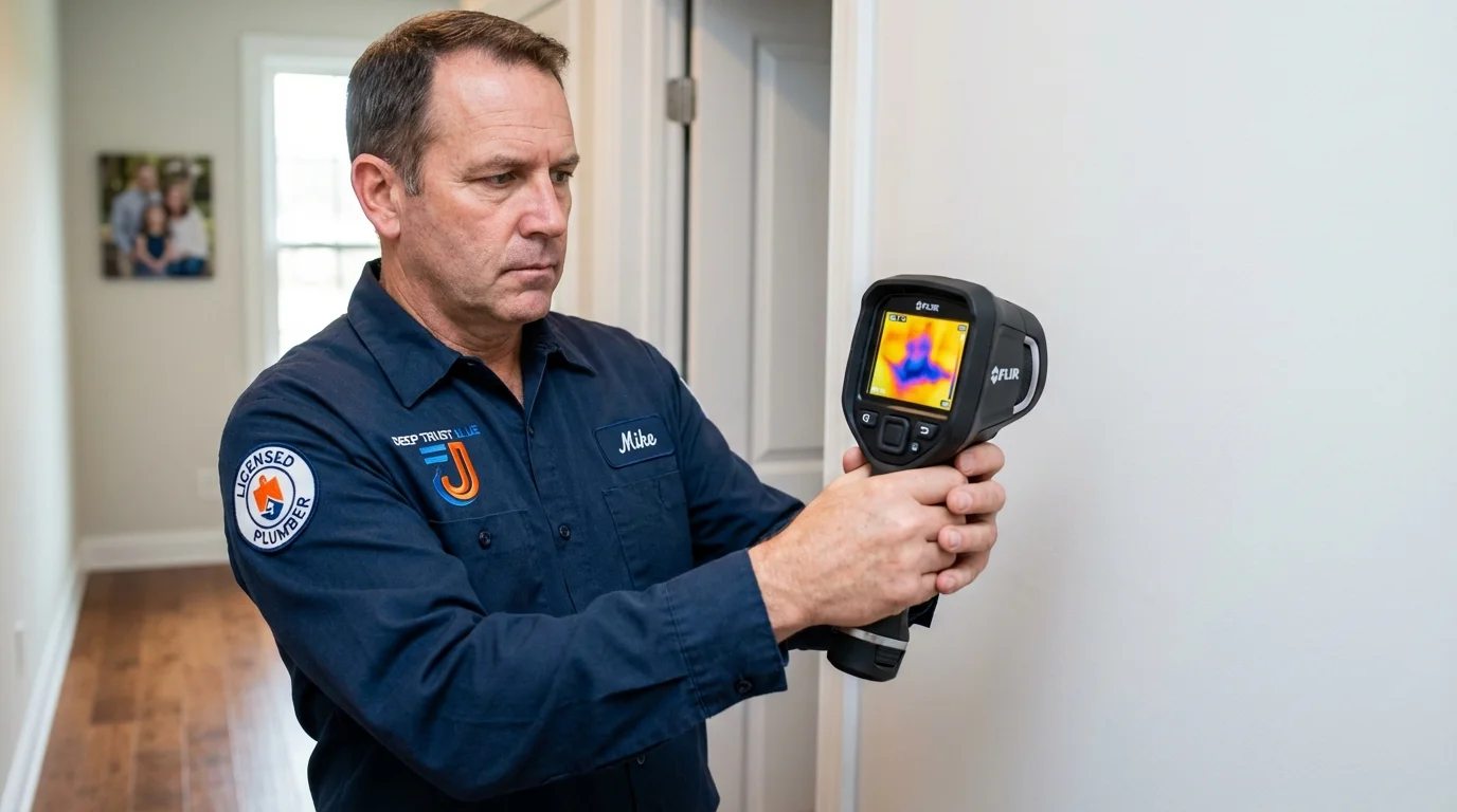 Thermal imaging leak detection by Johns Plumbing LLC in Eldorado